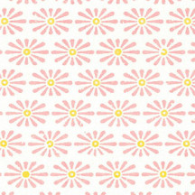 Pink Daisy Floral Print Italian Paper ~ Tassotti